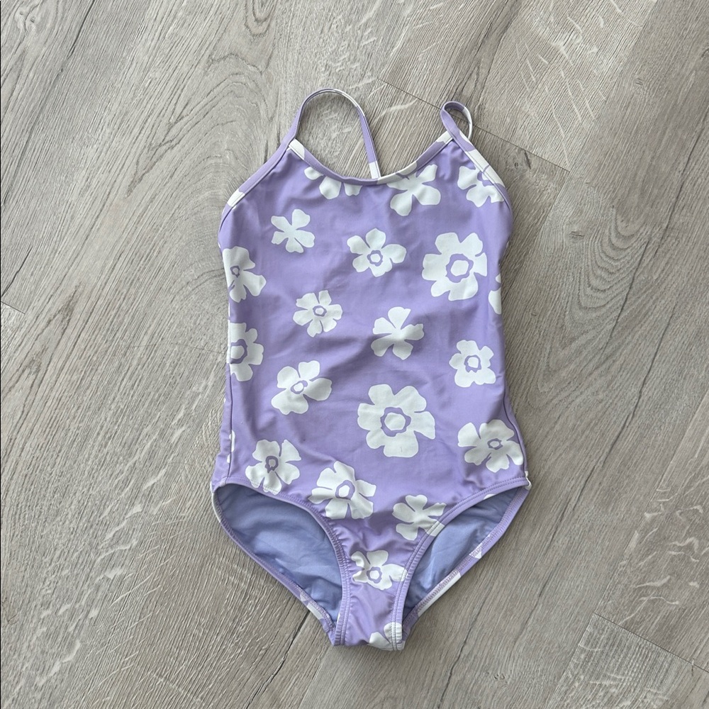 GAP Kids Light purple and white swimsuit